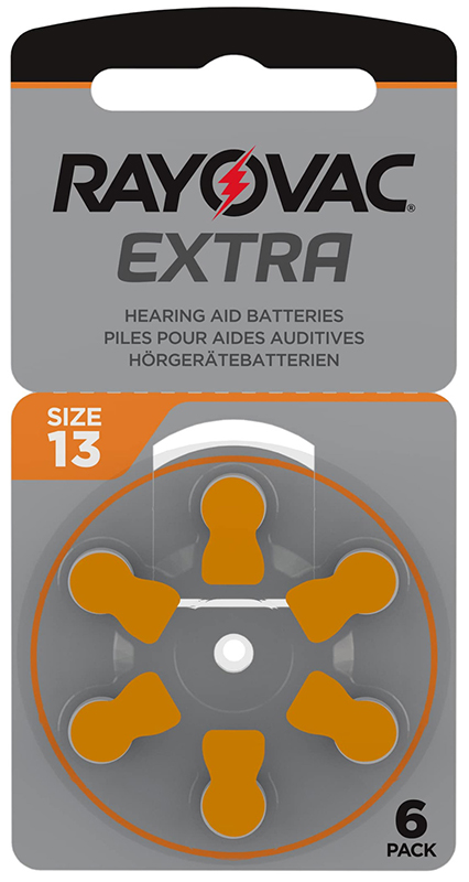 BATTERIA MODELLO 13 PER AMPLIFICATORE ACUSTICO 6 PEZZI - farmaidea24.com