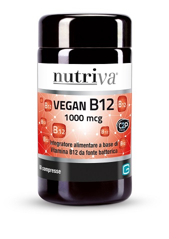NUTRIVA VEGAN B12 60 COMPRESSE 1000MCG - farmaidea24.com