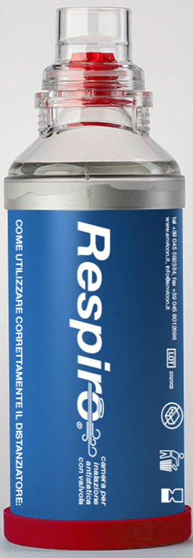 DISTANZIATORE RESPIRO CAMERA PER INALAZIONE ANTISTATICA CON VALVOLA RESPIRO - farmaidea24.com