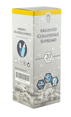 ARGENTO COLLOIDALE SUPREMO 20PPM 100 ML SPRAY + CONTAGOCCE - farmaidea24.com