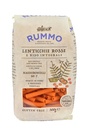 RUMMO MACCHERONCELLI N 7 LENTICCHIE ROSSE E RISO INTEGRALE 300 G - farmaidea24.com