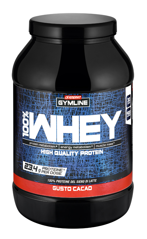GYMLINE 100% WHEY CONCENTRATE CACAO 900 G - farmaidea24.com
