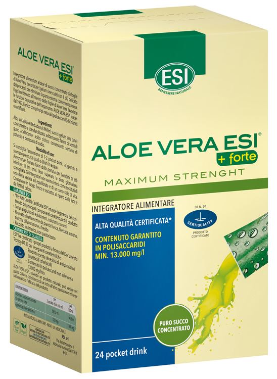 ESI ALOE VERA SUCCO + FORTE 24 POCKET DRINK - farmaidea24.com