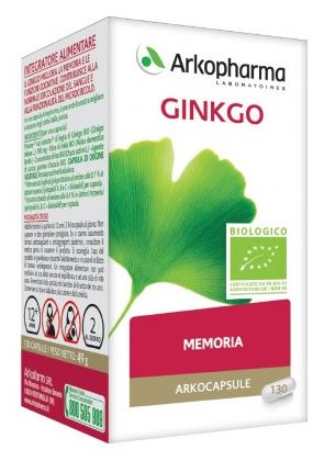 ARKO CAPSULE GINKGO BIO 130 CAPSULE - farmaidea24.com