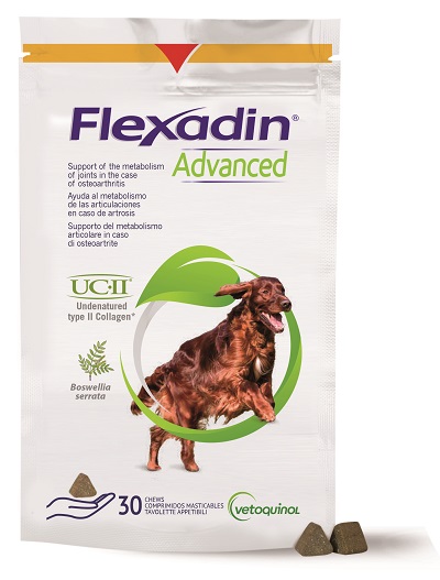 FLEXADIN ADVANCED CANE TUTTE LE TAGLIE 30 TAVOLETTE APPETIBILI - farmaidea24.com