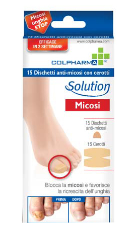 DISCHETTO ANTIMICOSI CON CEROTTO COLPHARMA 15 PEZZI - farmaidea24.com