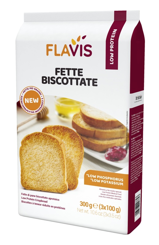 FLAVIS FETTE BISCOTTATE APROTEICHE 300 G - farmaidea24.com