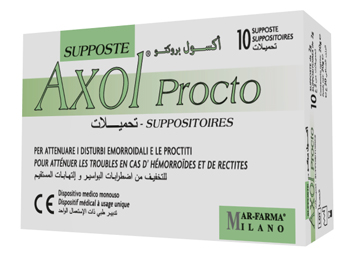AXOL PROCTO 10 SUPPOSTE X 2 G - farmaidea24.com