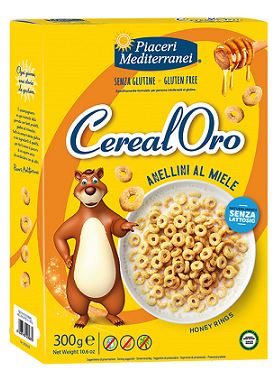 PIACERI MEDITERRANEI CEREALORO ANELLINI MIELE 300 G - farmaidea24.com