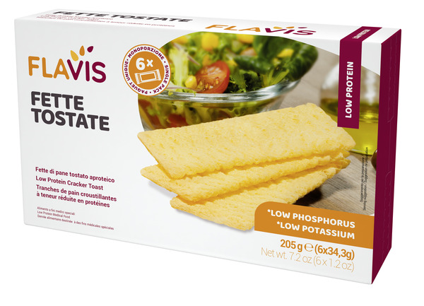 FLAVIS FETTE TOSTATE APROTEICHE 6 PORZIONI DA 34,3 G - farmaidea24.com