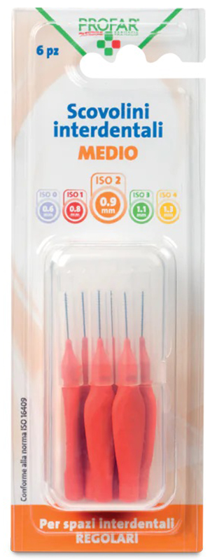 PROFAR SCOVOLINI ARANCIONI 0,9 6 PEZZI - farmaidea24.com