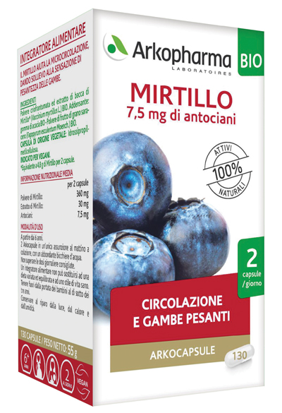 ARKOCAPSULE MIRTILLO BIO 40 CAPSULE - farmaidea24.com