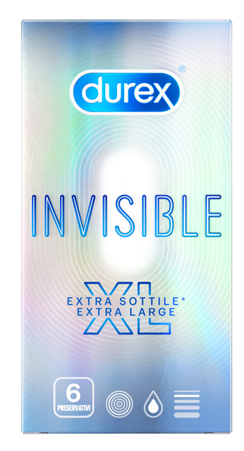 PROFILATTICO DUREX INVISIBLE XL 6 PEZZI - farmaidea24.com