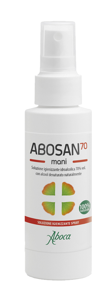 ABOSAN70 SOLUZIONE IGIENIZZANTE MANI 100 ML SPRAY - farmaidea24.com