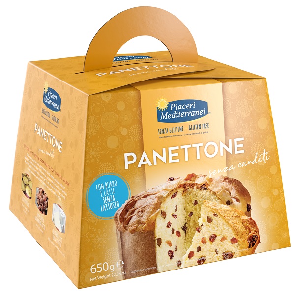 PIACERI MEDITERRANEI PANETTONE SENZA CANDITI 650 G - farmaidea24.com