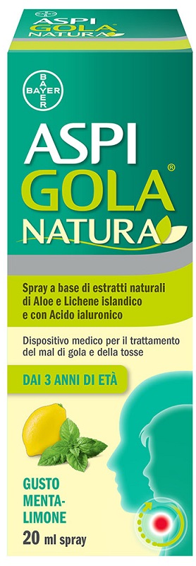 ASPI GOLA NATURA SPRAY MENTA LIMONE 20 ML - farmaidea24.com