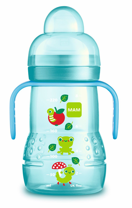 MAM TRAINER 220 ML 4+ BECCUCCIO SOFT SILICONE FEMMINA - farmaidea24.com