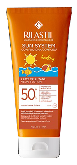 RILASTIL SUN PPT SPF 50+ BABY LATTE VELLUTO 200 ML - farmaidea24.com
