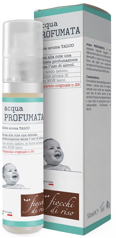 FIOCCHI DI RISO ACQUA PROFUMATA RINFRESCANTE TALCO 50 ML - farmaidea24.com