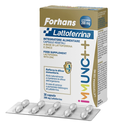 FORHANS LATTOFERRINA IMMUNO++ 200 MG LATTOFERRINA 30 CAPSULE - farmaidea24.com