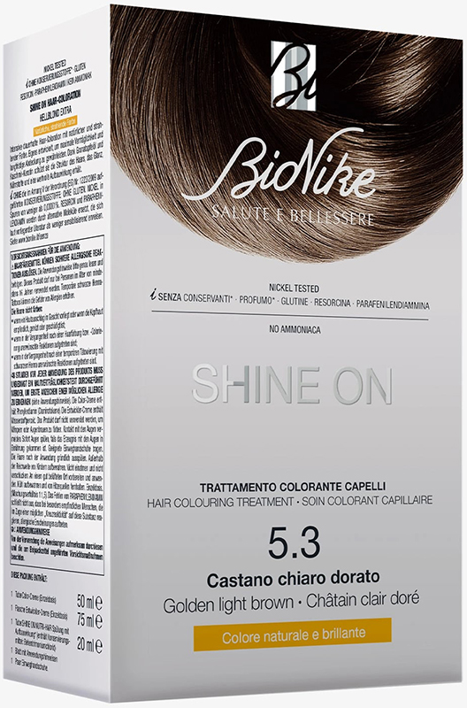 SHINE ON CASTANO CHIARO DORATO 5,3 FLACONE 75 ML + TUBO 50 ML - farmaidea24.com