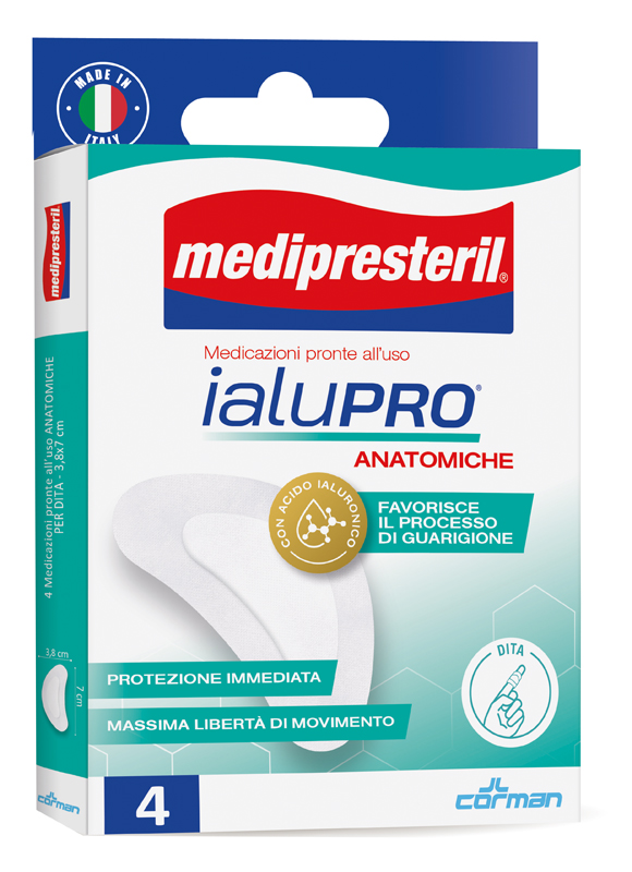 MEDIPRESTERIL IALUPRO DITA 3,8X7 CM 4 PEZZI - farmaidea24.com