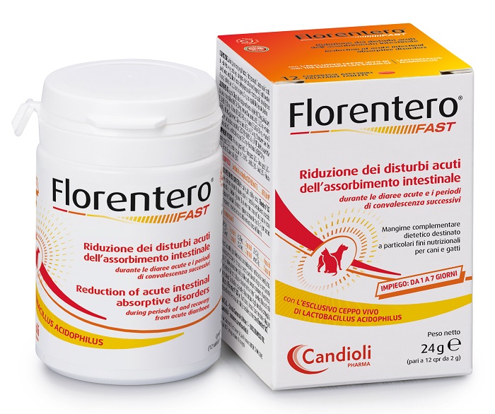 FLORENTERO FAST BARATTOLO DA 12 COMPRESSE APPETIBILI DA 2 G - farmaidea24.com