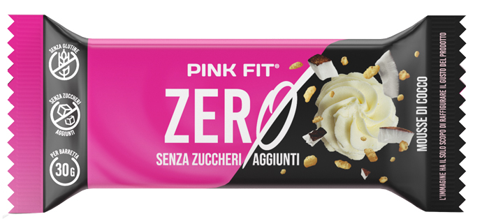 PINK FIT BAR ZERO MOUSSE COCCO BIANCO 30 G - farmaidea24.com