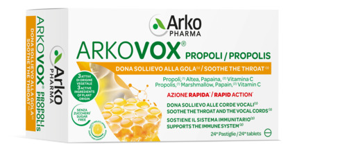 ARKOVOX PROPOLI MIELE/LIMONE 24 COMPRESSE - farmaidea24.com