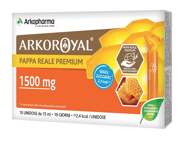 ARKOROYAL PAPPA REALE 1500MG SENZA ZUCCHERO 10 FLACONCINI DA 15 ML - farmaidea24.com
