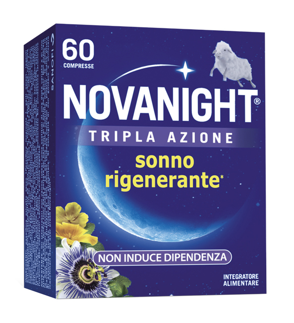 NOVANIGHT TRIPLA AZIONE SONNO RIGENERANTE 60 COMPRESSE - farmaidea24.com