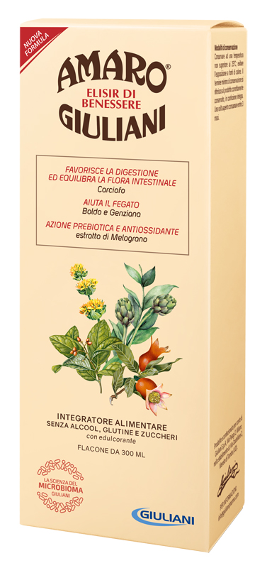AMARO GIULIANI ELISIR BENESSERE 300 ML NUOVA FORMULA - farmaidea24.com