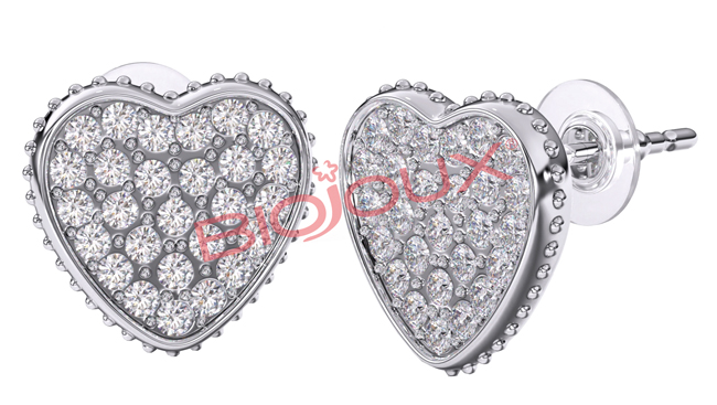 BJT256 ORECCHINO HEART CRYSTALS 10 MM - farmaidea24.com