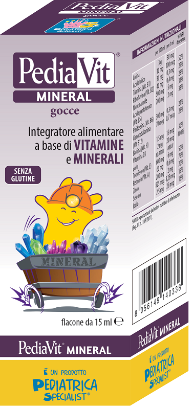 PEDIAVIT MINERAL GOCCE 15 ML - farmaidea24.com