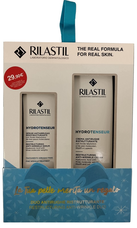 RILASTIL COFANETTO NATALE IDRATAZIONE DELICATA 1 RILASTIL AQUA SENSITIVE CREMA LEGGERA 40 ML + 1 RILASTIL AQUA SENSITIVE GEL CONTORNO OCCHI 15 ML - farmaidea24.com