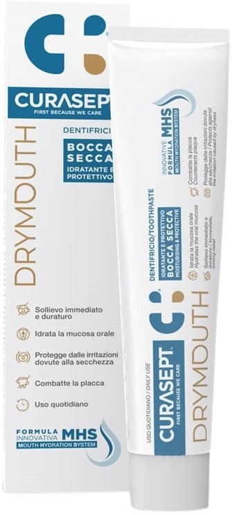 CURASEPT DRYMOUTH DENTIFRICIO 75 ML - farmaidea24.com